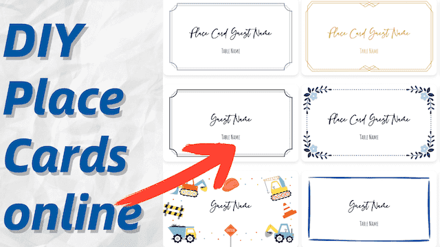 free printable wedding place card template 
