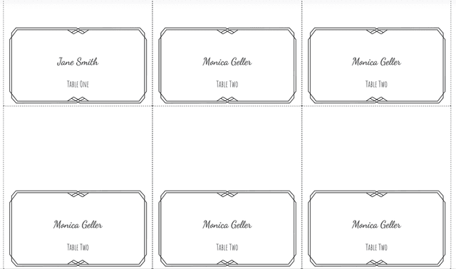 2024's #1 Free Printable Place Cards Template with Meal Options | Easy ...