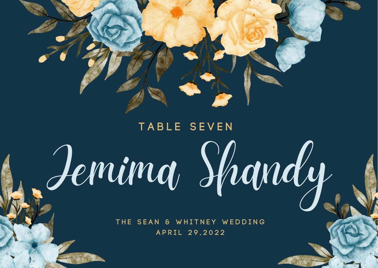 printable place cards Free Place Card Template