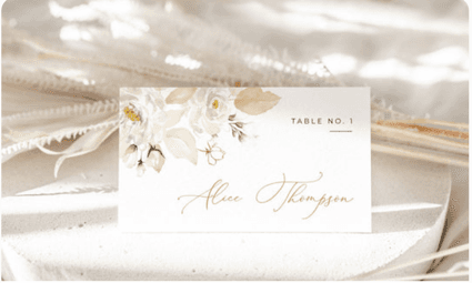 Customizable Printable Place Card Templates: Perfect for Wedding Planning and Events