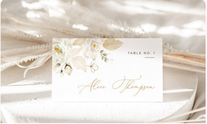 Customizable Printable Place Card Templates: Perfect for Wedding Planning and Events