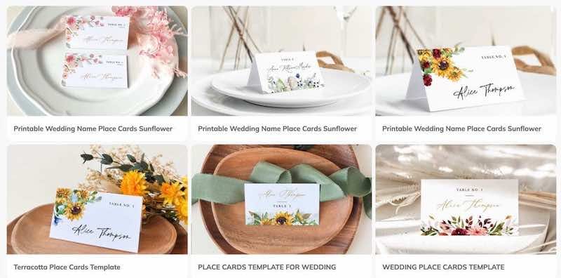Customized Name Cards Templates: A Comparison of Top DIY Place Card Maker Websites in 2024