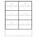 A4 Landscape Foldable - 6 per sheet