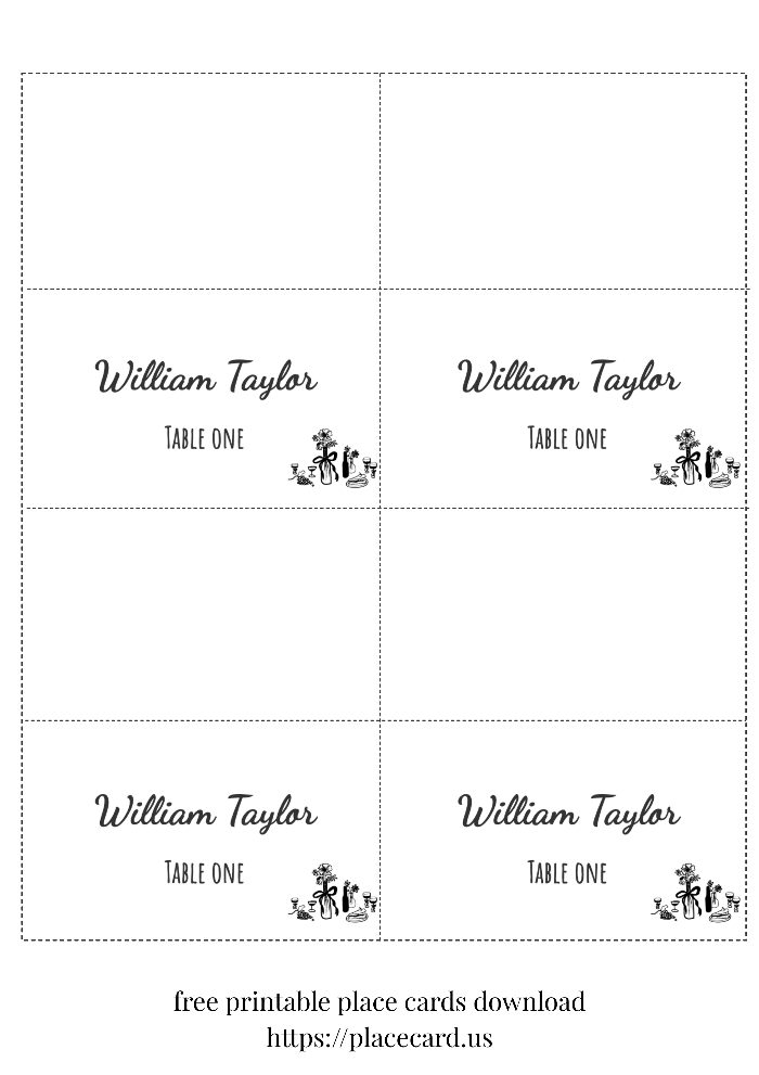 150+ Place Cards with Printable PDF & Word (2025 Edition)