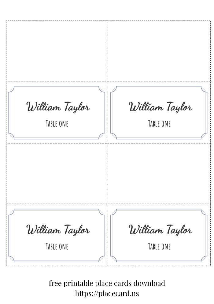 2025's #1 Free Printable Place Cards Template with Meal Options | Easy DIY Maker