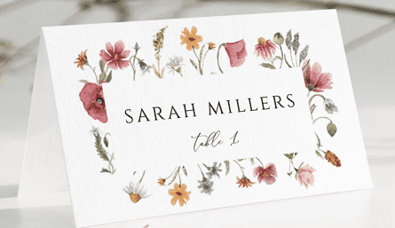 Place Card Guest Name