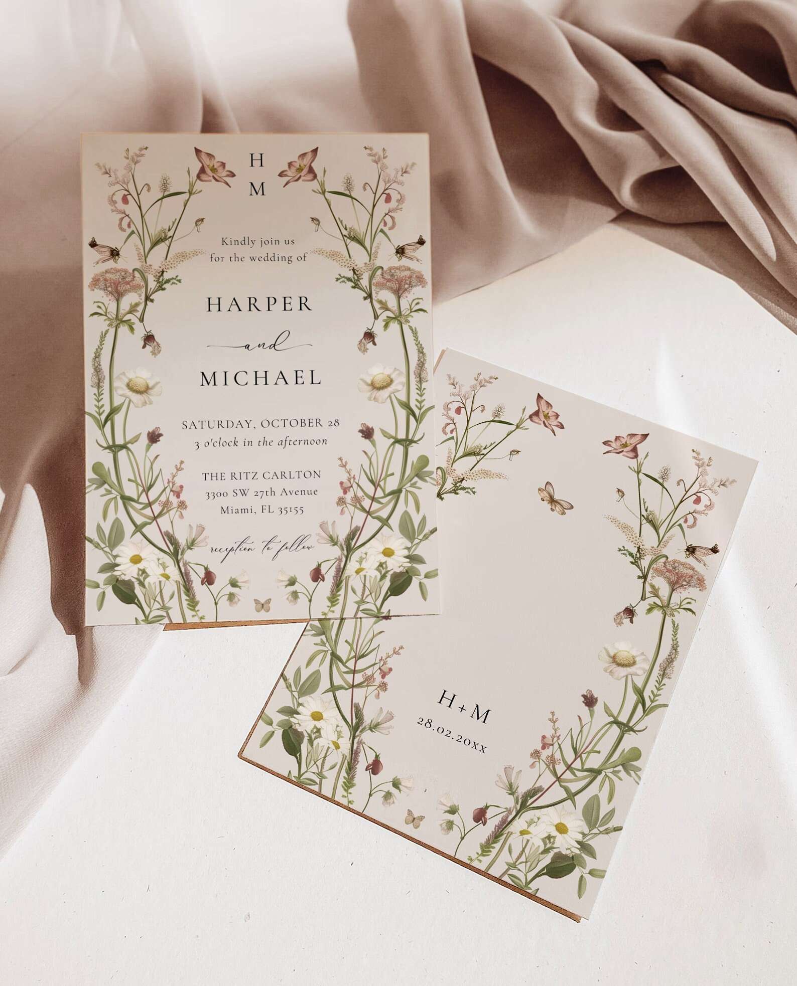 Rustic Chic Place Card Template