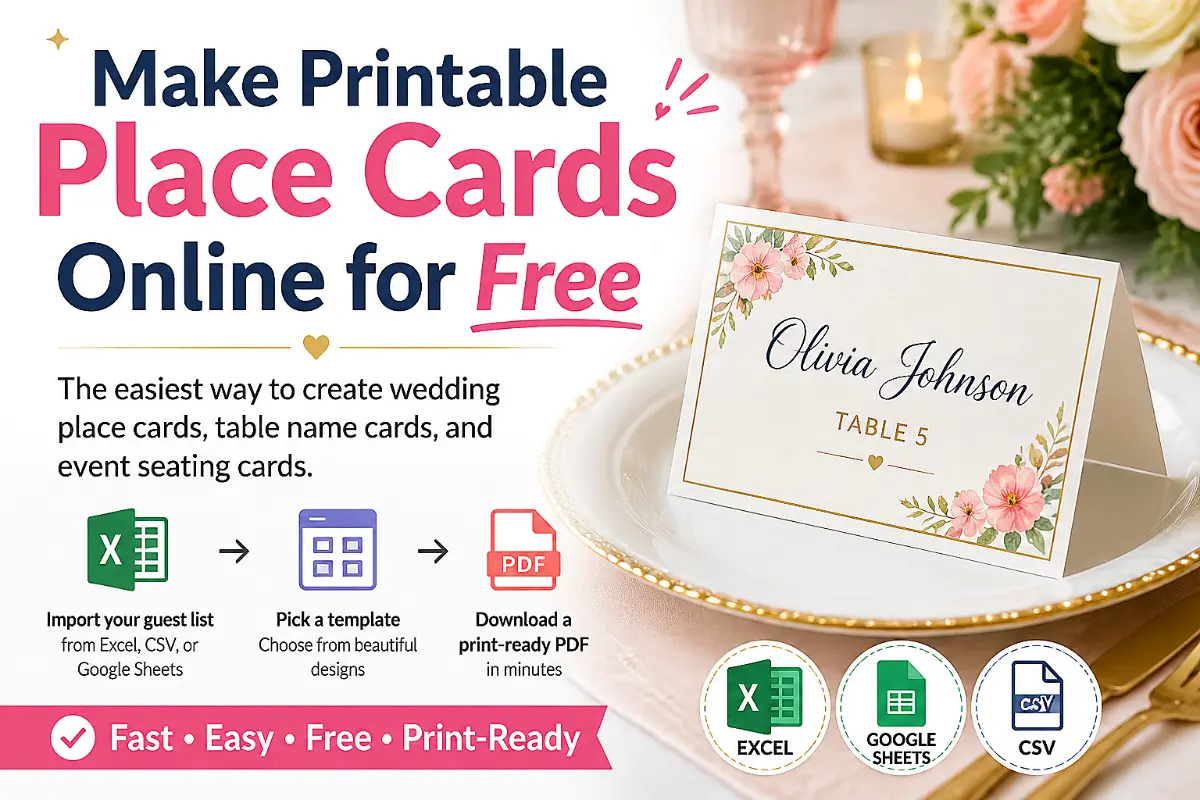 Place Card Maker screenshot 1