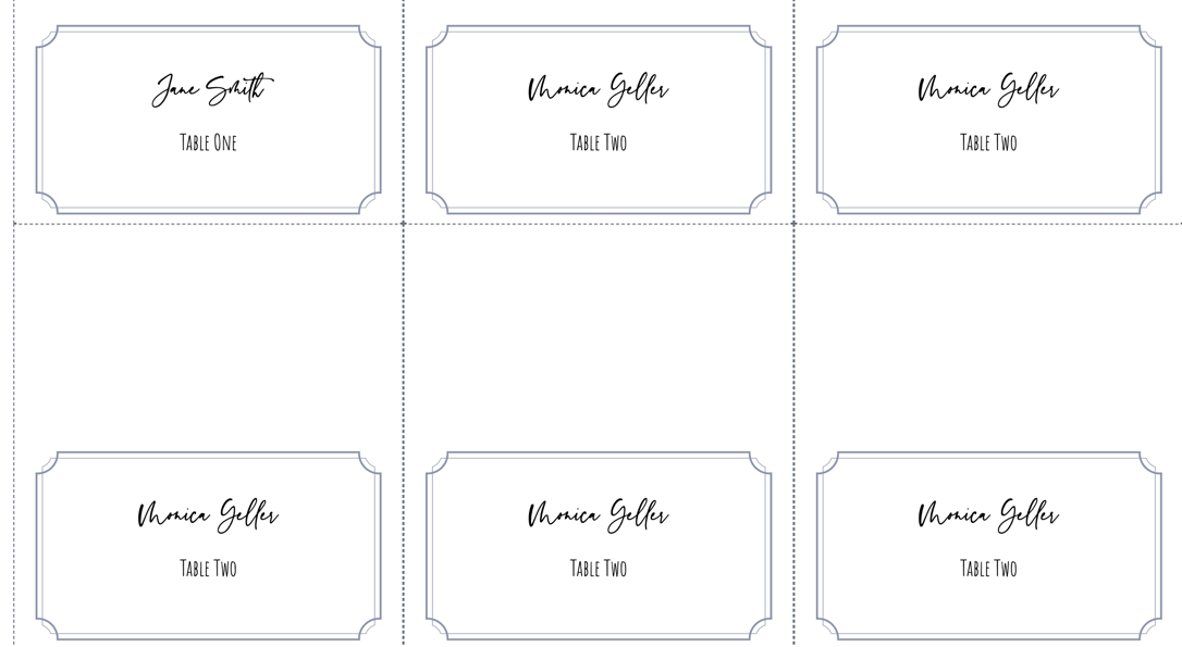 Place Cards